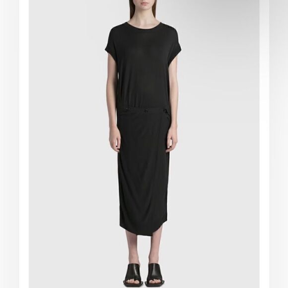Lemarie NWT Double Layer Skirt Dress in Black Size M - Picture 5 of 15